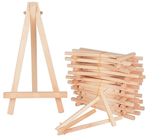 20 Stück Mini Staffelei Holz Fotohalter Kartenhalter Memohalter Platzkartenhalter Tischkartenhalter Sitzkartenhalter kleine Staffelei Tischdeko für Hochzeit Geburtstag Taufe Party