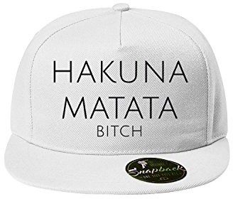OwnDesigner - Unisex Baseball Cap Hakuna Matata Bitch, Erwachsene und Kinder