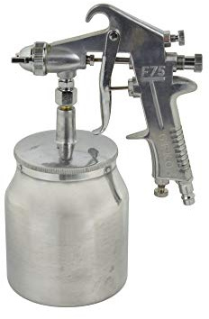 BSD Druckluft Spritzpistole - Unterbecher Farbspritzpistole, Lackierpistole, Hochdruck HP Farbspritzpistole F-75S - 750ml Unterbecher - 1,5mm Düse - 1/4” BSP