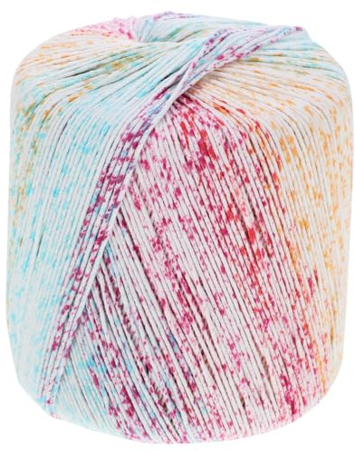 Healifty Farbverlauf Baumwollgarn Häkelgarn Dünn Bändchengarn Zum Kreativen Häkeln Für Diy Pullover Schal Handschuhe Und Handarbeitsprojekte