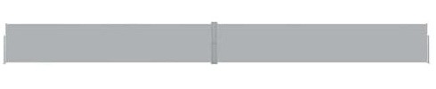 vidaXL Toldo Lateral Retráctil para Patio Separador Terraza Balcón Pantalla Solar Viento Función Retroceso Automático Gris Antracita 140x1200 cm