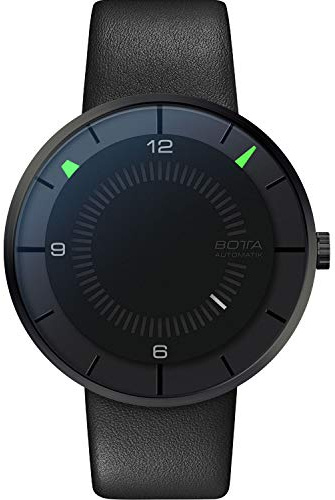 botta Herrenuhr Analog Schweizer Automatikwerk mit Lederarmband CLAVIUS