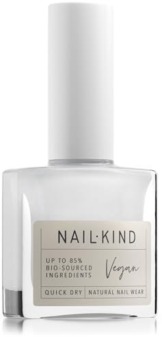 NAILKIND White Nail Polish - Cloud Bunny - Classic White Nail Varnish - Vegan Nail Lacquer - Peta Certified + Cruelty Free - Quick Drying Long Lasting - Chip Resistant Manicure - 8ml