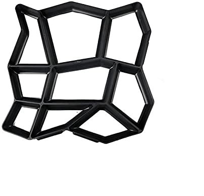 Pflasterform Garten Pflasterungsform Garten Wanderung Pflasterung Betonform DIY. Manuelles Pflasterung Zementziegelsteinstraße Betonformpfad (Color : Black)