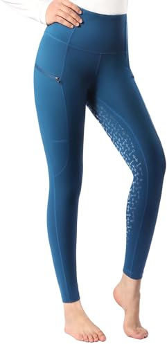 Harrison Howard Damen Vollbesatz Silikon Grip Reithose Reithose Hohe Taille Leggings für Damen