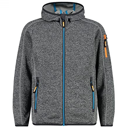 CMP Softshell Jungen Kapuzen Jacke | für aktive Kinder, ergonomischer Schnitt, atmungsaktiv, Outdoor-Abenteuer, Funktionsjacke, atmungsaktiv, Sweatjacke