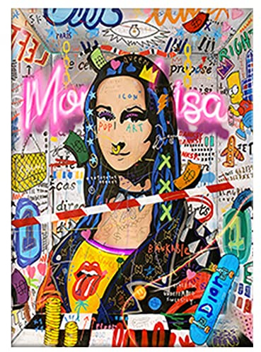 SHEGZHUC Diamond Painting Frau 40x50cm - Malen Nach Zahlen Erwachsene - Pop Art Mädchen Neonfarben - Diamant Bilder Glitzer Graffiti Damen