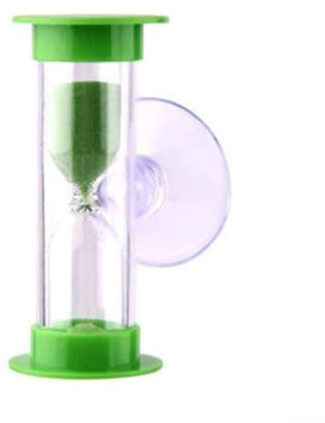 Hasaller Sanduhr für die Dusche, 2 Minuten, Saugnapf, Badezimmer, Countdown, Sanduhr, keine Batterien erforderlich, lustiges Badzubehör (grün), 1227819525