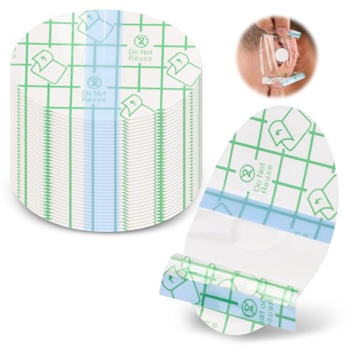 120pcs Ear Covers for Kids, Cotton Bath Ear Protector Waterproof Design Ear Patches for Babies Bathing Swimming Shower Ear Patches Stickers Using Only Once Fit Only for Children