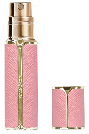 muilsae AF00PK Parfümzerstäuber Nachfüllbar, 10ml Leer Reise Parfüm Zerstäuber, Bodenfüllung parfum reise zerstäuber, für Handtasche, Reisen, Ferien, Flugreisen (rosa)