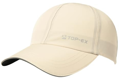 TOP-EX Wasserabweisende Baseball Cap Herren UPF 50+ für große Köpfe | Funktions-Polyester, atmungsaktiv, faltbar, flexible Krempe, reflektierend und verstellbare Schnalle für Golf und Laufen