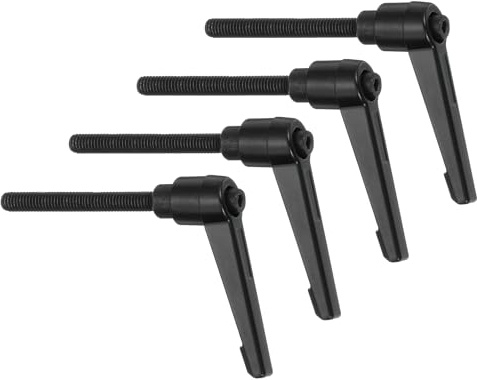 QUARKZMAN 4 Stück Klemmhebel Griff, M6*50 Verstellbarer Maschinengriffe, Männliches Gewinde DruckknopfKlemmschraube Knöpfe Kohlenstoffstahl für Werkzeugmaschinen Geräte