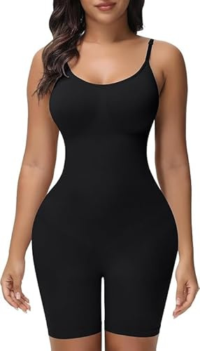 Ovnshery Body Shaper damen Bauchweg, Shapewear Damen Nahtlos Overall-Shorts Abnehmen Shaping Bodysuit