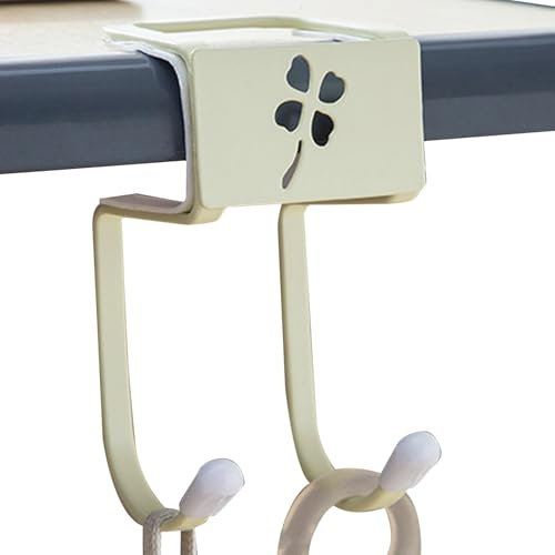 Taschenhalter für Tisch, Doppelhaken-Design, stabiler Karbonstahl, Taschenaufhänger für Tisch – robuster Schreibtisch-Geldbörsenhalter für den Tisch