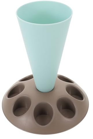 WATIIFUFU Piping Bag Nozzles Storage Rack Baking Tool Cake Decorating Pastry Bag Organizer Stand Blue Air Dry Fondant Holder for Home and Professional Baking