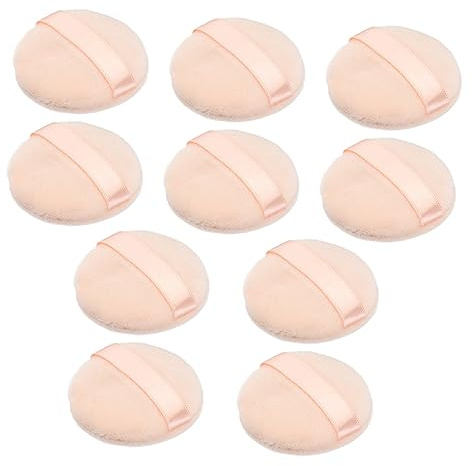 TOVINANNA Lot De 20 Houppettes à Maquillage Petites En Matériau Doux Pour Fille Usage Visage Accessoire Cosmétique Pratique