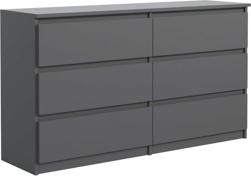 meble masztalerz Cassettiera 140 cm, 6 Cassetti, Antracite