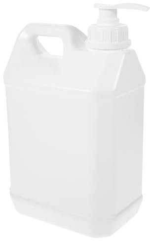 Ipetboom Nachfüllbare Pumpflasche Für Weiße Kunststoffflasche Zur Hygienischen Aufbewahrung Von Kosmetika Und Reinigungsmitteln Mit Anti-diebstahl-Ring Und Extra
