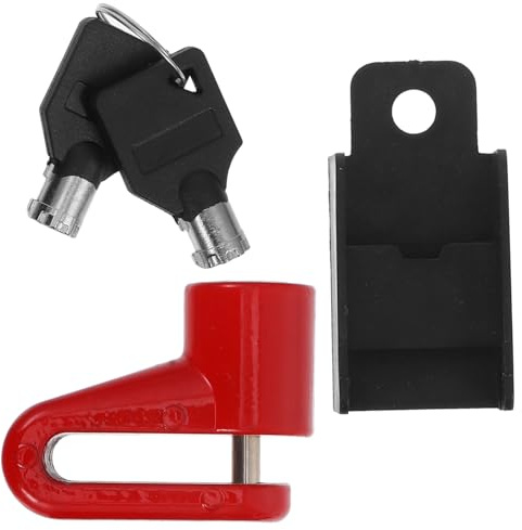 HOODANCOS 1Pieza Bloqueo de Freno de Disco Antirrobo para Motocicleta y Bicicleta de Diseño y Elegante Seguridad Alta con de Puntos para Aparcamiento Exterior