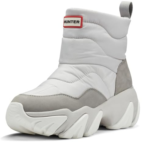 Hunter Women's Debra Waterproof, Light Grey, 8 Medium