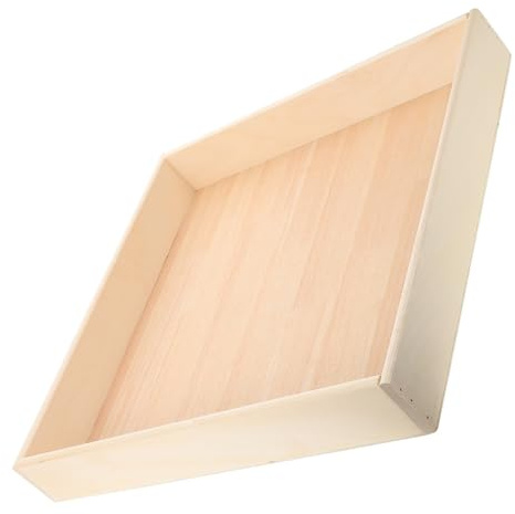 GALPADA Vassoio Design Compatto Bambini per Portatile di Sabbia in Legno Beige, Gioco Educativo Sicuro Ore di Divertimento per Aree Gioco Interne