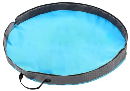 Spielzeugsack | Faltbarer Organizer zur Aufbewahrung von Spielzeug mit Teppich – tragbarer Behälter mit Griffen für Zimmer, Outdoor und Zuhause