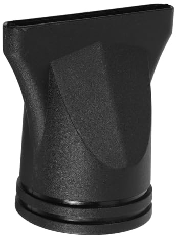 Beccuccio Concentratore Piatto per Asciugacapelli, Nero in Plastica | Diffusore per Phon, Diametro 4, 4-4, 6cm, Flusso Concentrato, Finitura Precisa, Salone e Casa