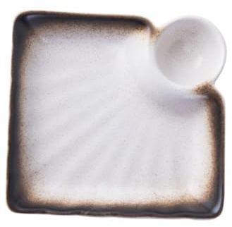 LIGIGWASH Piattini in Ceramica per Antipasti e Condimenti Beige di Ciotole per Salse e Aceto Resistenti Caldo e Freddo per Casa e Ristoranti