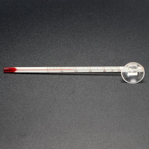 Aquarium Thermometer 0–50 °C Glass Thermometer with Suction Cup Temperature Gauge for Coldwater Tropical Saltwater Marine Aquariums Tank K2aqua