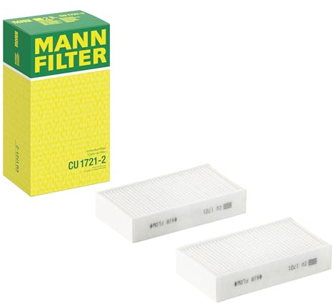 MANN-FILTER CU 1721-2 Filtro aria cabina (set da 2) - per Autovetture + veicoli commeriali