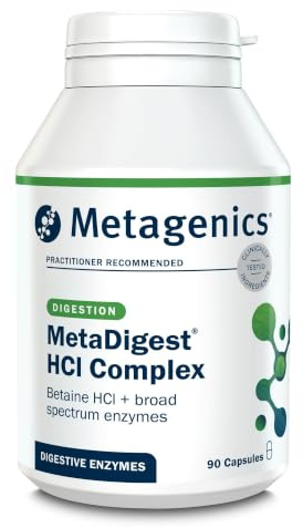 Metagenics MetaDigest HCI Complex, Digestive Enzymes - 90 Capsules