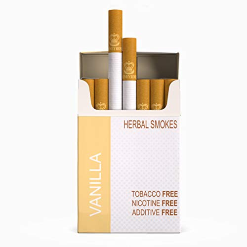 Honeyrose Herbal Cigarettes VANILLA Flavor, 100% Tobacco & Nicotine FREE, 100% Natural, Herbal Smokes, Quit Smoking, Made In England