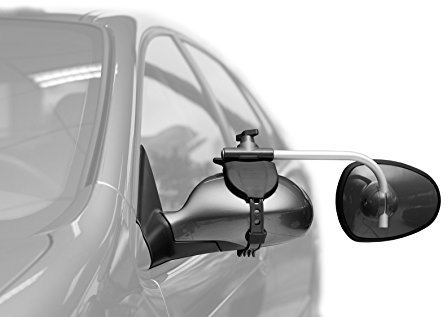 Repusel 3005 Caravanspiegel Luxmax, Glas Konvex, Arm Kurz, Edelstahl (Pro Paar), Anzahl 2