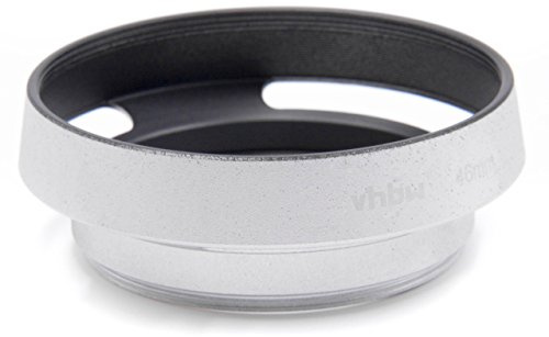 vhbw Paraluce 46mm argento compatibile con Panasonic Lumix G 1.7/20 mm Asph, Panasonic Lumix G 14 mm 2.5 Asph obiettivo