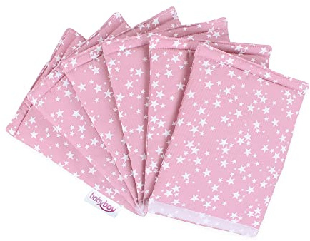 babybay Nestchen Ultrafresh Piqué passend für Modell Original, beere Sterne weiß
