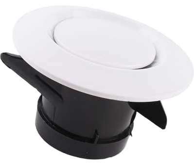 Akozon Diffuseur de plafond rond,Montage Disque Ventilation Bouche Diffuseur de plafond Valve d'évacuation Air Vent Ventilation Ducting Hose Cover(75mm)