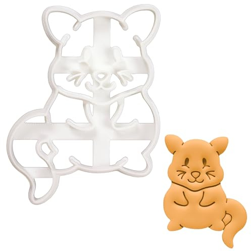 BAKERLOGY Cute Mouse Cookie Cutter - Detailed Biscuit Cutter Design for Baking and Crafts, Ideal on Fondant, Dough, Clay