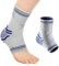 MILAIUN Sprunggelenkbandage,1 Paar Knöchelbandage mit Klettverschluss für Damen Herren, Fußbandage Knöchelstütze für Sport Schützen, Arthritis, Plantar Fasciitis(M, Blau)