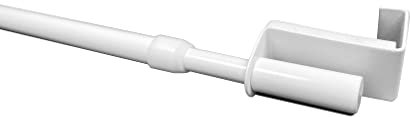 2 Stück ausziehbare klemmstange, weiß, 90-120 cm