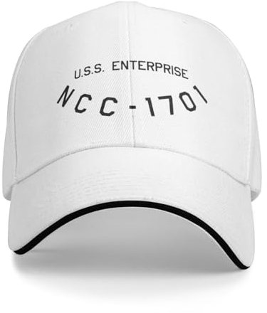 VIDOJI Unisex-Baseballkappe Design Starship Registry USS Enterprise NCC-1701 Zeug Männer Frauen Trucker Mütze Mode Snapback Cap Geschenk