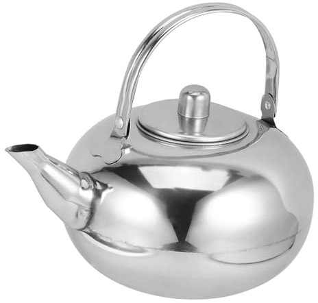 Garneck Edelstahl Teekanne Isoliert Wasserkanne Vakuum Für Küche Restaurant Hotel Silber Robuste Struktur Ohne Glasauskleidung Geeignet Für Kaffee Tee Getränke