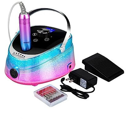 CCYENG Perceuse à Ongles électrique Professionnelle Rechargeable, polisseuse à Ongles en Gel 35 000 TR/Min, perceuse à Ongles Portable pour manucure, fraiseuse pour AC