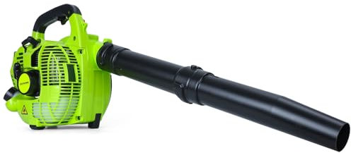 Utaxuper Soffiatore a benzina a 2 tempi, 26 cc, 0,75 KW, potenza 380 CFM, con protezione per inalazione a 360 gradi, per la cura del prato, rimozione della neve, giardino, verde