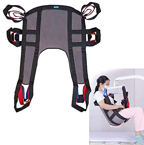 Toilettenlift-Schlinge, Hebeschlinge, medizinischer Patiententransfer-Schlinge für Patienten, Duschbad für ältere bariatrische Patienten, geteilte U-Schlingen, bequem, wiederverwendbar für ältere