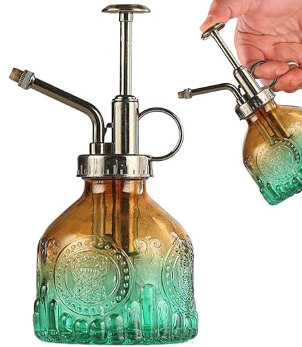 Pflanze Mister Sprühflasche, Pflanze Mister, Vintage Glaspflanze Mister Spray Flasche, tragbare kleine Pflanzensprühgerät Mister, versiegelte undcover Mister-Sprühflasche, Wasser für Gartenpflanzen