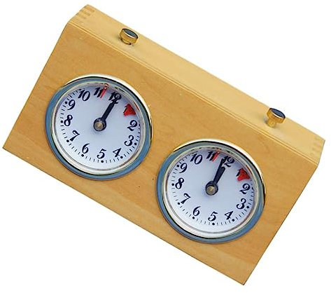 ibasenice Schachuhr Schachspieluhr Mechanischer Timer Brettspiel-Timer Schach-renntimer Tragbar Kompaktes Design Für Schach Chinesisches Schach Weiqi