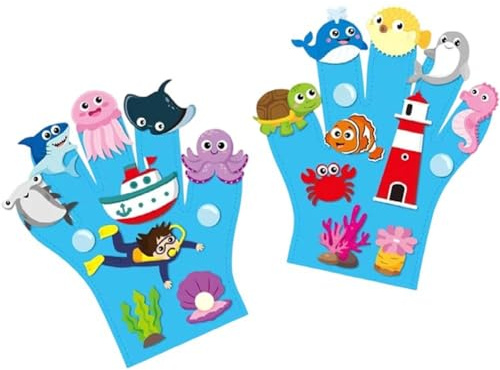 2 Stück Fingerpuppen Aus Filz, Handschuhe, Pädagogisches Geschichtenerzählspielzeug, Belohnungszubehör Für Den Unterricht Im Klassenzimmer Für Kleinkinder, Aktivitäten Im Klassenzimmer Zu Hause