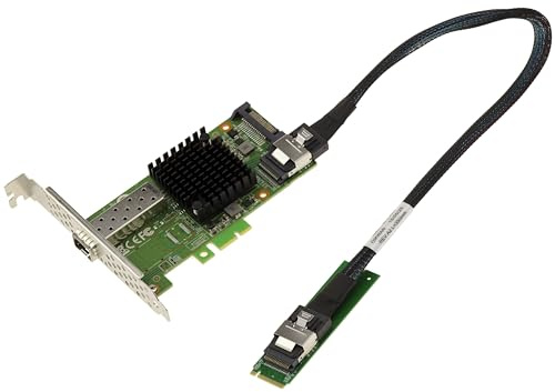 KALEA-INFORMATIQUE Tarjeta M2 1 Puerto de Red Fibra SFP+ 10G 10 GIGABIT ETHERNET para Puerto M.2 de Tipo PCIe, Clave M o B+M con chipset Mellanox X3 PCIe Gen 3.0 | Tarjeta M.2 PCIe M/B+M Key de puerto de fibra SFP+ de 10 Gigabit Ethernet con chipset Mellanox ConnectX-3 PCIe Gen3.