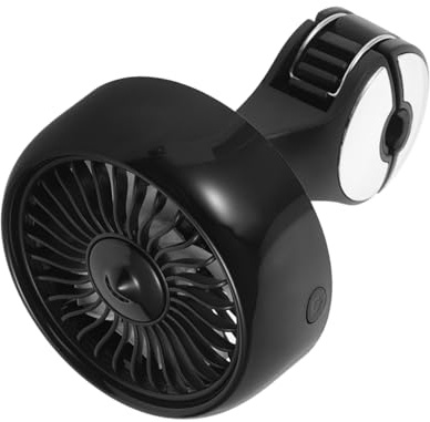 VERDANVERSE Ventilateur Voiture USB pour Siège Arrière Ventilateur Portable Noir à Montage Appuie-tête Refroidisseur Puissant pour Confort Auto