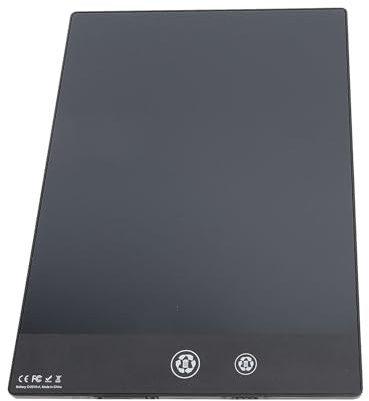 Generic Blocco da Disegno Elettronico, Tavoletta da Disegno con Design Senza Blocchi in Scala ABS, Tavoletta da Compatta, Ampia Applicazione per Prendere Appunti (BLACK)